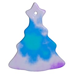 Blue And Purple Clouds Christmas Tree Ornament (2 Sides) by TRENDYcouture