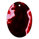 crimson sky Ornament (Oval) 