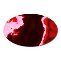 Crimson Sky Oval Magnet by TRENDYcouture