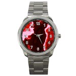 crimson sky Sport Metal Watch