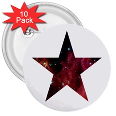 Star 3  Buttons (10 Pack) 