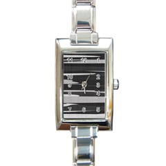 Gray Camouflage Rectangle Italian Charm Watch by TRENDYcouture