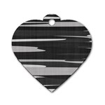 Gray Camouflage Dog Tag Heart (Two Sides)