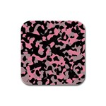 Kitty Camo Rubber Square Coaster (4 pack) 
