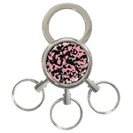Kitty Camo 3-Ring Key Chains
