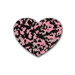 Kitty Camo Heart Coaster (4 pack) 