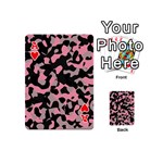 Kitty Camo Playing Cards 54 (Mini)  Front - HeartA