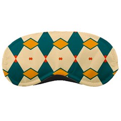 Blue Yellow Rhombus Pattern                                                                                 			sleeping Mask by LalyLauraFLM