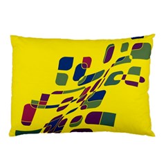 Yellow Abstraction Pillow Case (two Sides)