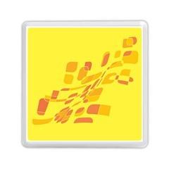 Yellow Abstraction Memory Card Reader (square) 