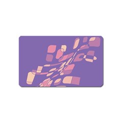 Purple Abstraction Magnet (name Card) by Valentinaart