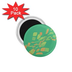 Green Abastraction 1 75  Magnets (10 Pack)  by Valentinaart