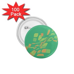 Green Abastraction 1 75  Buttons (100 Pack)  by Valentinaart