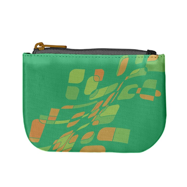 Green abastraction Mini Coin Purses