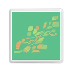 Green Abastraction Memory Card Reader (square) 