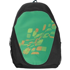 Green Abastraction Backpack Bag by Valentinaart