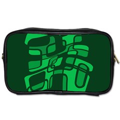 Green Abstraction Toiletries Bags by Valentinaart