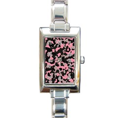 Kitty Camo Rectangle Italian Charm Watch