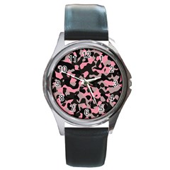 Kitty Camo Round Metal Watch by TRENDYcouture