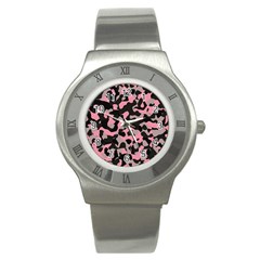 Kitty Camo Stainless Steel Watch by TRENDYcouture