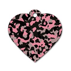 Kitty Camo Dog Tag Heart (one Side) by TRENDYcouture