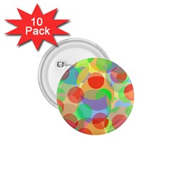 Colorful Circles 1 75  Buttons (10 Pack) by Valentinaart