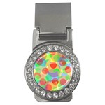 Colorful circles Money Clips (CZ)  Front