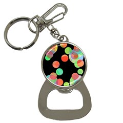 Colorful Circles Bottle Opener Key Chains by Valentinaart