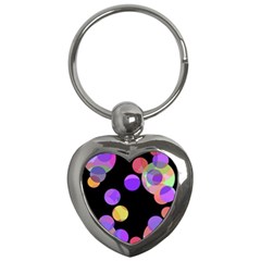 Colorful Decorative Circles Key Chains (heart) 