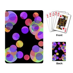 Colorful Decorative Circles Playing Card by Valentinaart