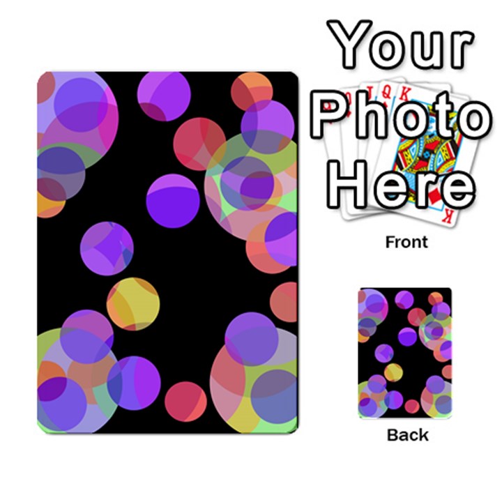 Colorful decorative circles Multi-purpose Cards (Rectangle) 