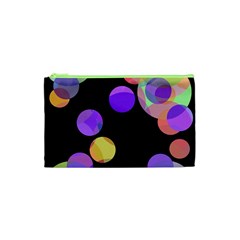 Colorful Decorative Circles Cosmetic Bag (xs) by Valentinaart