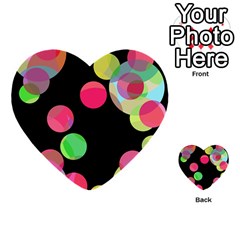 Colorful Decorative Circles Multi-purpose Cards (heart)  by Valentinaart