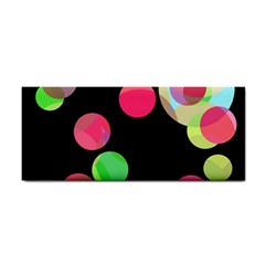 Colorful Decorative Circles Hand Towel by Valentinaart