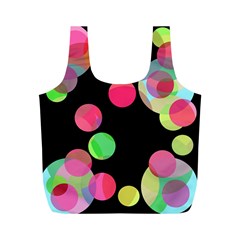 Colorful Decorative Circles Full Print Recycle Bags (m)  by Valentinaart