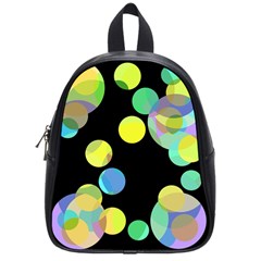 Yellow Circles School Bags (small)  by Valentinaart