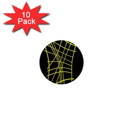 Yellow Abstraction 1  Mini Magnet (10 Pack) 