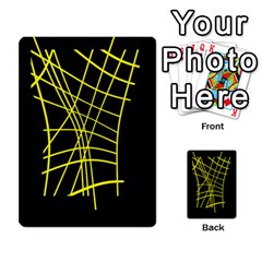 Yellow Abstraction Multi-purpose Cards (rectangle)  by Valentinaart
