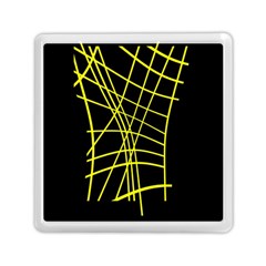 Yellow Abstraction Memory Card Reader (square)  by Valentinaart