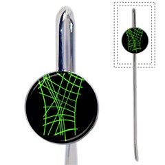 Green neon abstraction Book Mark