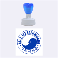 Taeeleestamp-blue-medium Medium Rubber Stamp (round)