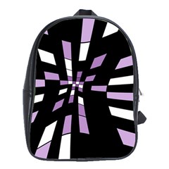 Purple Abstraction School Bags (xl)  by Valentinaart