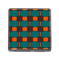 3 Colors Shapes Pattern                                                                                  			memory Card Reader (square) by LalyLauraFLM