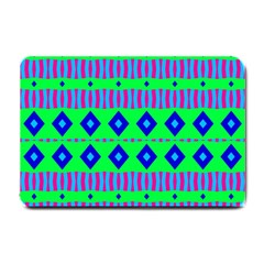 Rhombus And Stripes                                                                                   			small Doormat by LalyLauraFLM