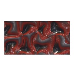 Red Grey 3d Design                                                                                    Satin Wrap by LalyLauraFLM