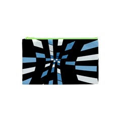 Blue Abstraction Cosmetic Bag (xs) by Valentinaart