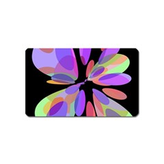 Colorful Abstract Flower Magnet (name Card) by Valentinaart