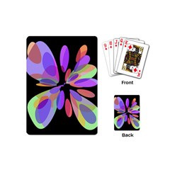 Colorful Abstract Flower Playing Cards (mini)  by Valentinaart