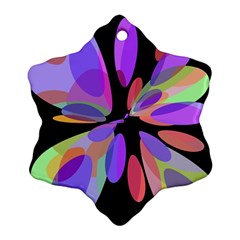 Colorful Abstract Flower Ornament (snowflake)  by Valentinaart