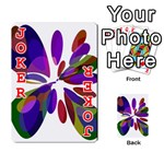 Colorful abstract flower Playing Cards 54 Designs  Front - Joker2